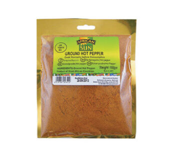 African Sun Ground Hot Pepper 80g